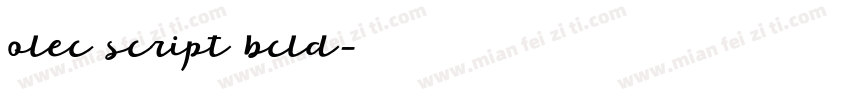 olec script bcld字体转换